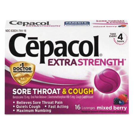 Picture of Sore Throat and Cough Lozenges, Mixed Berry, 16 LozengesRAC-74016