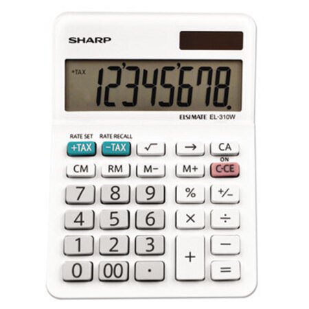 Picture of EL-310WB Mini Desktop Calculator, 8-Digit LCDSHR-EL310WB