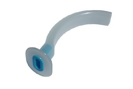 Picture of Oropharyngeal Airway Portex® Guedel 110 mm Length Light Blue / Clear100/322/110