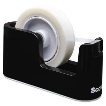 Picture of Heavy Duty Weighted Desktop Tape Dispenser, 1"/3" Core, Plastic, BlackMMM-C24