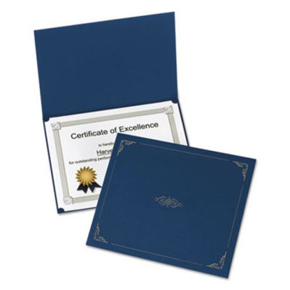 Picture of Certificate Holder, 11 1/4 x 8 3/4, Dark Blue, 5/PackOXF-29900235BGD