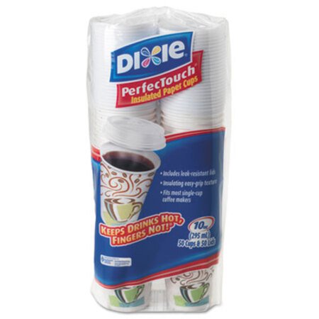Picture of Combo Bag, Paper Hot Cups, 10oz, 50/PackDXE-5310COMBO600