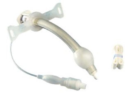 Picture of Tracheostomy Tube Bivona® TTS™ Hyperflex™ Extra Length Fixed Neck Flange Size 6 Cuffed67FHXL60