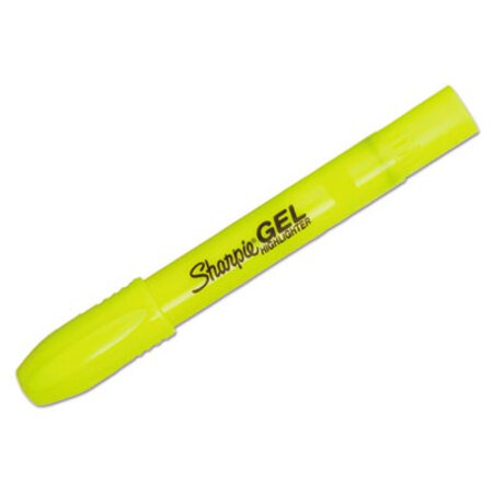 Picture of Gel Highlighters, Fluorescent Yellow Ink, Bullet Tip, Yellow BarrelSAN-1780478