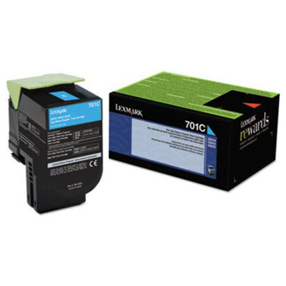 Picture of 70C10C0 Return Program Toner, 1,000 Page-Yield, CyanLEX-70C10C0
