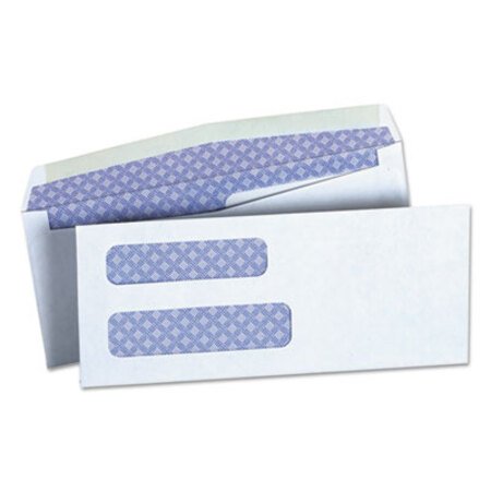 Picture of Double Window Business Envelope, #8 5/8, Square Flap, Gummed Closure, 3.63 x 8.63, White, 500/BoxUNV-36300