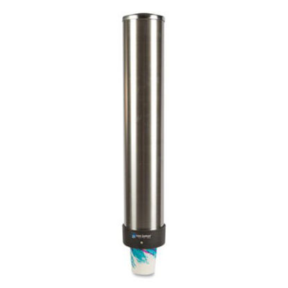 Picture of Large Water Cup Dispenser with Removable Cap, For 12 oz to 24 oz Cups, Stainless SteelSJM-C3400P