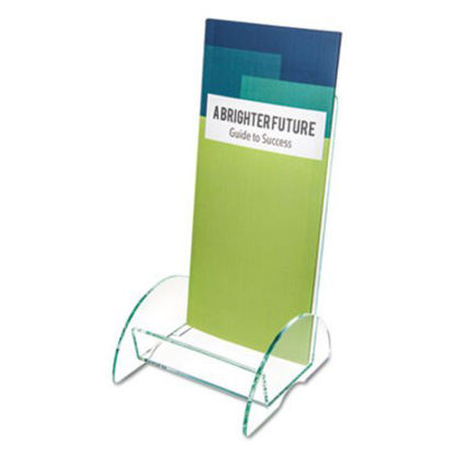 Picture of Euro-Style DocuHolder, Leaflet Size, 4.5w x 4.5d x 7.88h, Green TintedDEF-775383