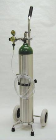 Picture of Mada Medical Oxygen Kit on Cart (Filled) Size E Aluminum1630A-15