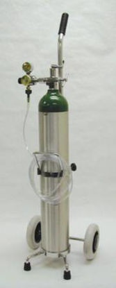 Picture of Mada Medical Oxygen Kit on Cart (Filled) Size E Aluminum1630A-15