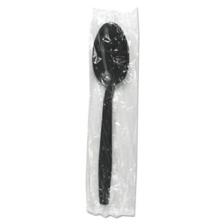 Picture of Heavyweight Wrapped Polypropylene Cutlery, Teaspoon, Black, 1,000/CartonBWK-TSHWPPBIW