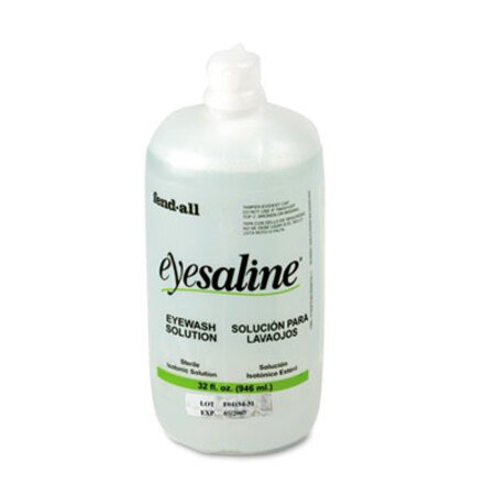 Picture of Fendall Eyesaline Eyewash Bottle Refill, 32oz Bottle, 12/CartonFND-320004550000