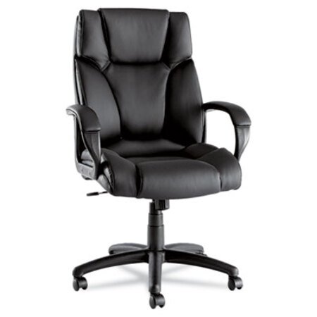 Picture of Alera Fraze Series Executive High-Back Swivel/Tilt Bonded Leather Chair, Supports 275 lb, 17.71" to 21.65" Seat Height, BlackALE-FZ41LS10B