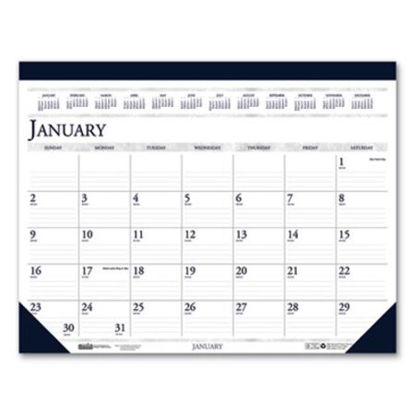 Picture of Recycled Two-Color Monthly Desk Pad Calendar, 22 x 17, 2022HOD-150HD