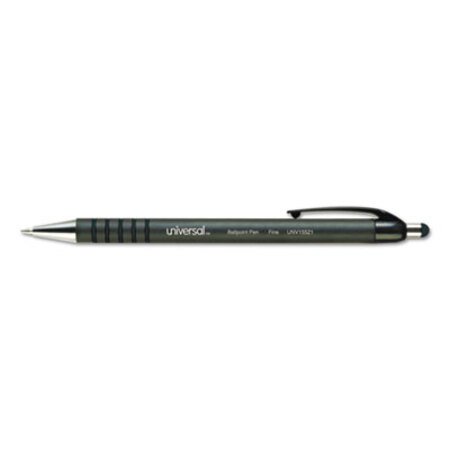 Picture of Ballpoint Pen, Retractable, Fine 0.7 mm, Blue Ink, Blue Barrel, DozenUNV-15521