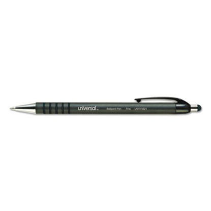 Picture of Ballpoint Pen, Retractable, Fine 0.7 mm, Blue Ink, Blue Barrel, DozenUNV-15521