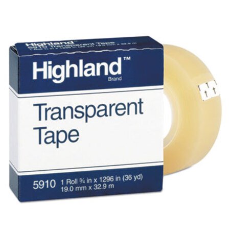 Picture of Transparent Tape, 1" Core, 0.75" x 36 yds, ClearMMM-5910341296