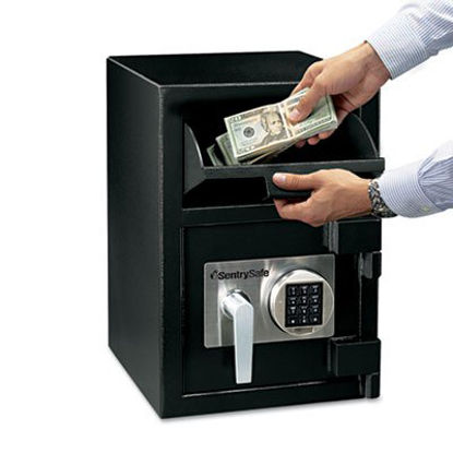 Picture of Digital Depository Safe, Large, 0.94 cu ft, 14w x 15.6d x 20h, BlackSEN-DH074E