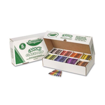 Picture of Classpack Regular Crayons, 8 Colors, 800/BXCYO-528008