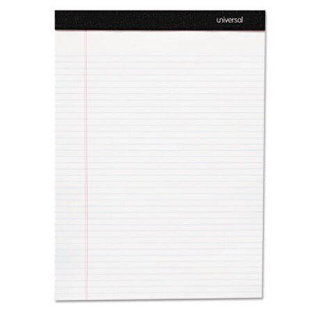 Picture of Premium Ruled Writing Pads, Wide/Legal Rule, 8.5 x 11, White, 50 Sheets, 6/PackUNV-30630