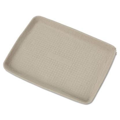Picture of StrongHolder Molded Fiber Food Trays, 1-Compartment, 9 x 12 x 1, Beige, 250/CartonHUH-20815