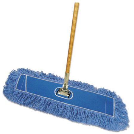 Picture of Dry Mopping Kit, 36 x 5 Blue Blended Synthetic Head, 60" Natural Wood/Metal HandleBWK-HL365BSPC