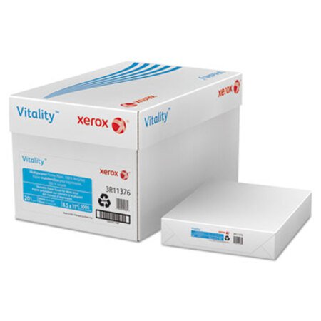 Picture of Vitality 100% Recycled Multipurpose Paper, 92 Bright, 20lb, 8.5 x 11, White, 500 Sheets/Ream, 10 Reams/CartonXER-3R11376