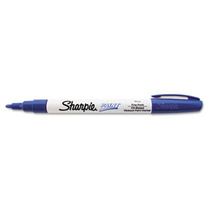 Picture of Permanent Paint Marker, Fine Bullet Tip, BlueSAN-35536