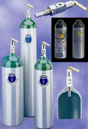 Picture of Chemetron® Oxygen Cylinder (Empty) Size E Aluminum31-10-0016