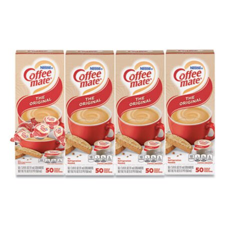 Picture of Liquid Coffee Creamer, Original, 0.38 oz Mini Cups, 50/Box, 4 Boxes/Carton, 200 Total/CartonNES-35110CT