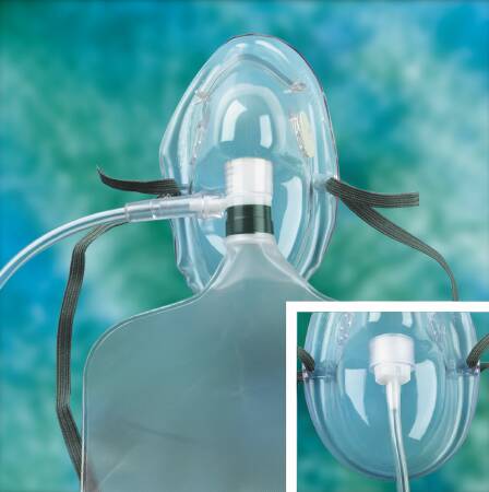 Picture of 3-in-1 Mask Elongated Style Adult One Size Fits Most Adjustable Head Strap / Nose Clip1061