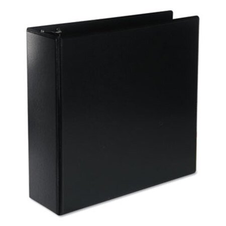 Picture of Deluxe Round Ring View Binder, 3 Rings, 3" Capacity, 11 x 8.5, BlackUNV-20751