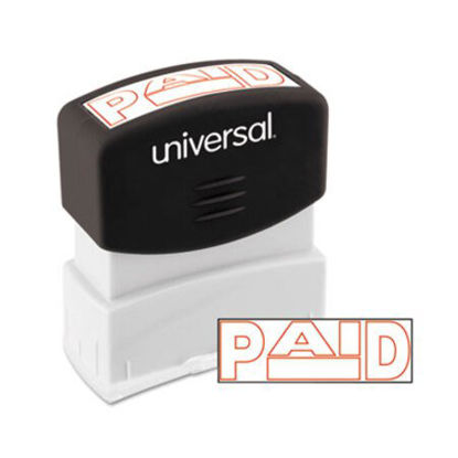 Picture of Message Stamp, PAID, Pre-Inked One-Color, RedUNV-10062