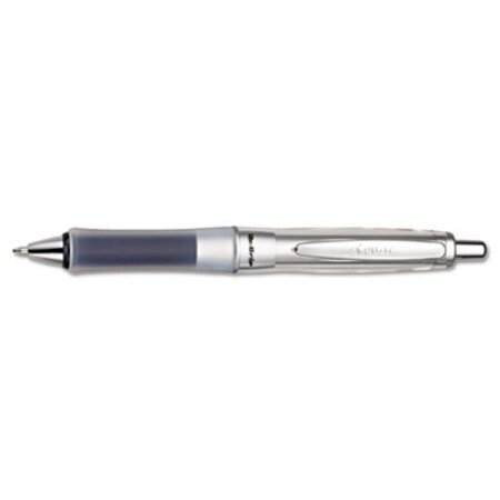 Picture of Dr. Grip Center of Gravity Ballpoint Pen, Retractable, Medium 1 mm, Black Ink, Silver/Charcoal Grip BarrelPIL-36180