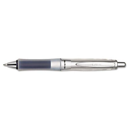 Picture of Dr. Grip Center of Gravity Ballpoint Pen, Retractable, Medium 1 mm, Black Ink, Silver/Charcoal Grip BarrelPIL-36180