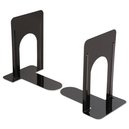 Picture of Economy Bookends, Standard, 5 7/8 x 8 1/4 x 9, Heavy Gauge Steel, BlackUNV-54091