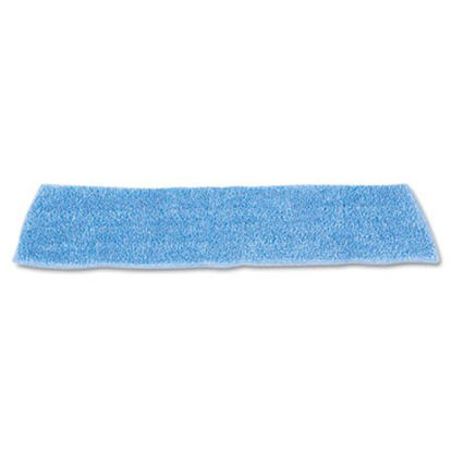 Picture of Economy Wet Mopping Pad, Microfiber, 18", Blue, 12/CartonRCP-Q409BLUCT
