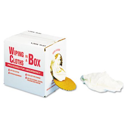 Picture of Multipurpose Reusable Wiping Cloths, Cotton, White, 5lb BoxUFS-N205CW05
