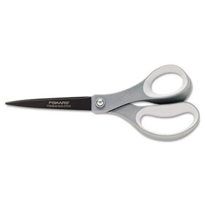 Picture of Performance Non-Stick Titanium Softgrip Scissors, 8" Long, 3.1" Cut Length, Gray Offset HandleFSK-1541301001