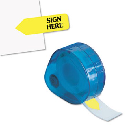 Picture of Arrow Message Page Flags in Dispenser, "Sign Here", Yellow, 120 Flags/DispenserRTG-81014