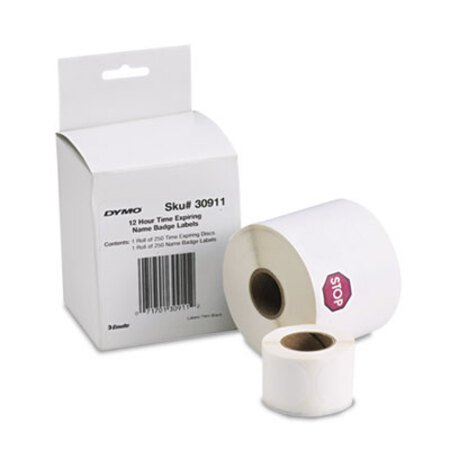 Picture of Visitor Management Time-Expiring Name Badges, Adhesive, 2.25" x 4", 250/BoxDYM-30911