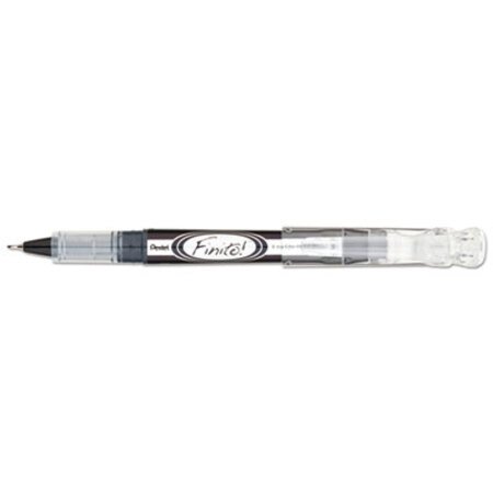 Picture of Finito! Porous Point Pen, Stick, Extra-Fine 0.4 mm, Black Ink, Black/Silver BarrelPEN-SD98A