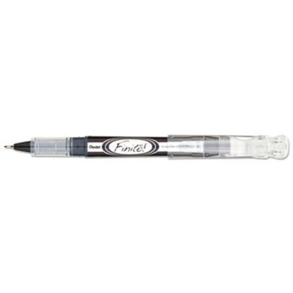 Picture of Finito! Porous Point Pen, Stick, Extra-Fine 0.4 mm, Black Ink, Black/Silver BarrelPEN-SD98A