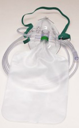 Picture of Partial Rebreather Oxygen Mask Salter Labs® Elongated Style Adult One Size Fits Most Adjustable Head Strap8020-7-50