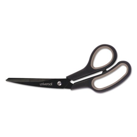 Picture of Industrial Carbon Blade Scissors, 8" Long, 3.5" Cut Length, Black/Gray Offset HandleUNV-92022