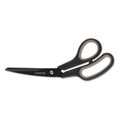 Picture of Industrial Carbon Blade Scissors, 8" Long, 3.5" Cut Length, Black/Gray Offset HandleUNV-92022