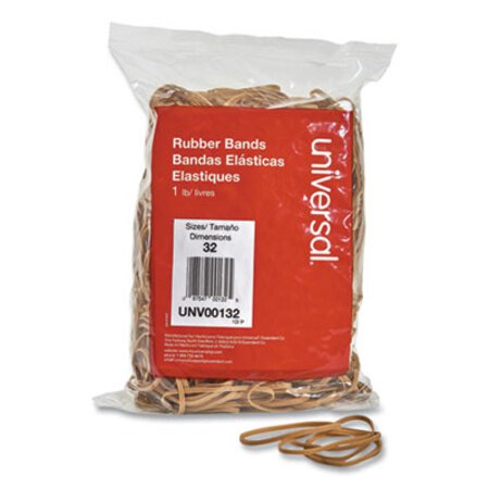Picture of Rubber Bands, Size 32, 0.04" Gauge, Beige, 1 lb Box, 820/PackUNV-00132