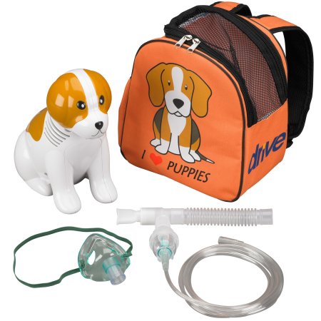 Picture of Drive™ Beagle Compressor Nebulizer System Small Volume 10 mL Medication Cup Pediatric Aerosol Mask Delivery18090-BE