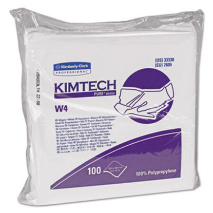 Picture of W4 Critical Task Wipers, Flat Double Bag, 12x12, White, 100/Pack, 5 Packs/CartonKCC-33330