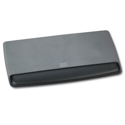 Picture of Antimicrobial Gel Keyboard Wrist Rest Platform, Black/Gray/SilverMMM-WR420LE